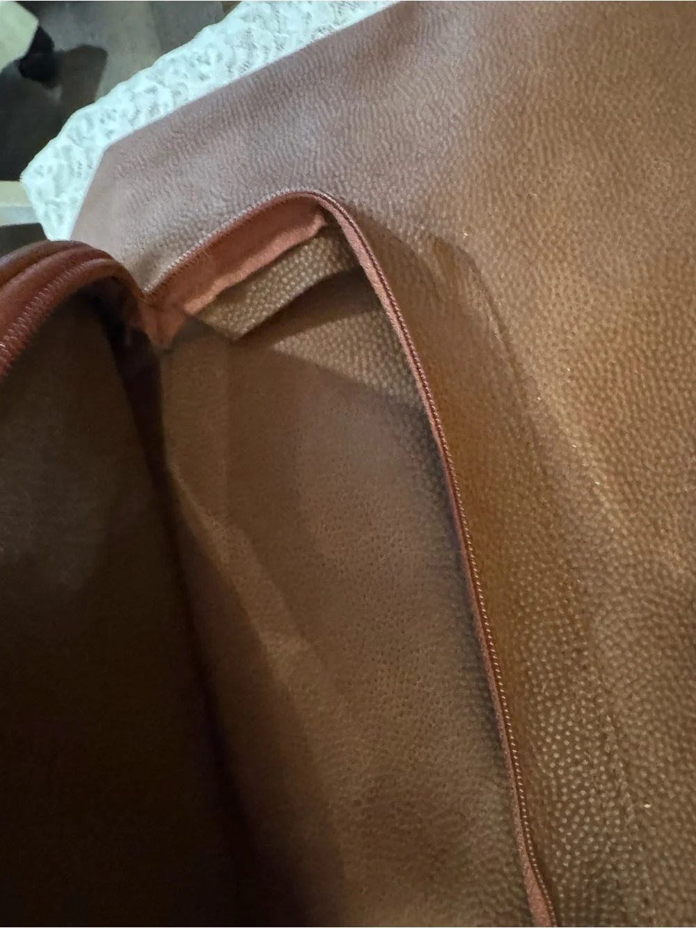 ⭐️ Lagerfeld vintage Brown Leather-Trim Backpack⭐️